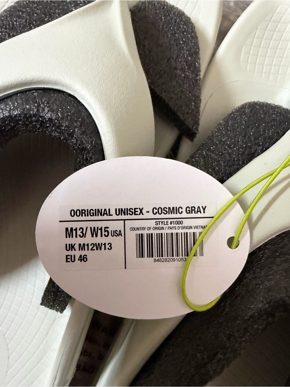 OOFOS Unisex Cosmic Gray Sandals - Picture 4 of 6